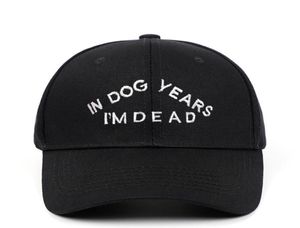 100 algodão pai chapéu em anos de cão i039m boné de beisebol morto bordado buzzwords snapback bonés unissex moda ajustável 16645248565951