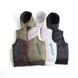 Mens Designer Hooded Vest Fashion Women Waistcoat Gilets Autumn Winter Down Puffer Jackets Outdoor Parkas Brand Sleeveless Short Coat Thick Sport Vests s