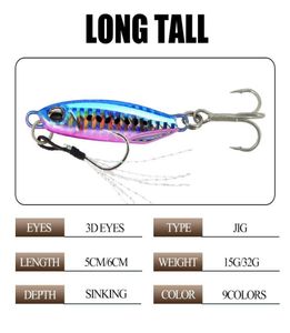 Designernew Iron Plate Jig Lead Fish Metal Bait Fishing Lures Outdoor Sports Fishing Accessories Fishing Tackle High Quality8694653