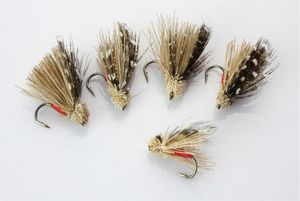 Utomhus 40st Elk Wing Caddis Dry Flugor Trout Fly Fishing Lurs Fish Lure High Quality Fishing Accessories Supplies With Hook255S4594435