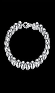 Wedding gifts 8M Hollow 925 silver bracelet JSPB126Beast gift men and women sterling silver plated Charm bracelets1548299