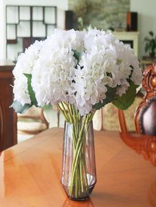 Yapay ipek ortanca büyük çiçek 75quot sahte beyaz düğün çiçek buket masa centerpieces dekorasyonlar 15colors8640277