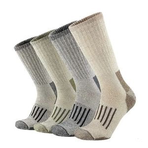 Sports Socks 80 Wool Thicken Warm Hiking Cushion Crew For Men Women Moisture Wicking Euro Size 231212