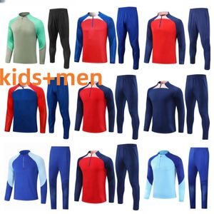 22/23/24 Suarez Chandal Futbol Soccer Training Suit Sursetement 22 23 Joao Felix M. Llorente Correa Camiseta de Foot Tracksuit Men Kids -set