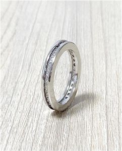 Anéis de diamante simulados Diamonique profissionais 18k banhados a ouro branco tamanho 6 7 8 Love Forever acessórios de anel com J9643536