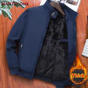 メンズジャケットMantlconx Autumn Winter Warm Men's Jacket Windbreak Parka Coat Thick Fleece Jacket Men Windproof Men's Winter Coat Plus Size 3XL 231212