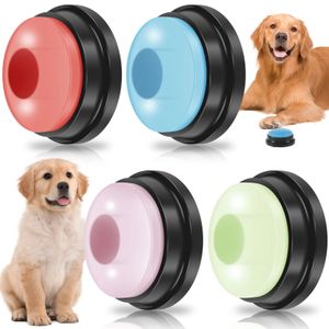 Köpek Oyuncakları Chews 4pcs Köpek Düğmesi Hafif köpek oyuncakları konuşuyor