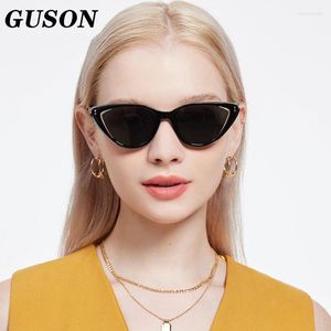 Güneş Gözlüğü Moda Şeker Renkli Kedi Göz Femme Y2K Güneş Gözlükleri Kadınlar 2023 Vintage UV Dirençli Tonlar Toptan