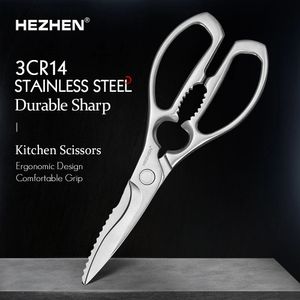 Kitchen Knives HEZHEN Scissors Walnut Shears Chicken Bone Scrape Fish Scales Multifunctional kitchen Tools 231213