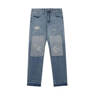 GELLERY DAPT Designer-Jeans, hochwertige Herrenjeans von Autumn Street, Angeles, zerrissener Patch-Stoff, Herren- und Damen-Pärchenhosen-Jeans
