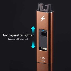 2023 Hot Selling Plasma USB Charging Windproof Pulse Arc Lighter Outdoor Flameless Candle Kitchen Barbecue Men's Gifts