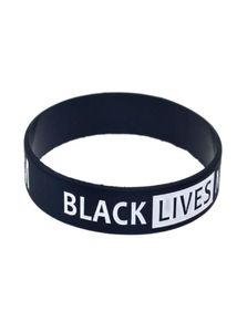 100PCS Oppose Species Discrimination Debossed Fist BLM Black Lives Matter Silicone Rubber Bracelet for Promotion Gift3442807