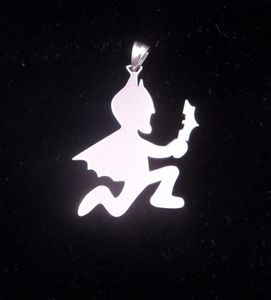 Schmuck ICP Batman Hatchetman Juggalo Edelstahl Charm Twiztid seltene Juggalo Halskette mit 3 mm 30 Zoll Kugel chian6418908