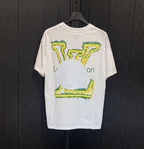 T-shirt da uomo T-shirt a fascia firmata T-shirt moda in bianco e nero a maniche corte T-shirt con alfabeto stampato di lusso Taglia asiatica S-4XL # 003