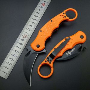 Taktisk kniv CS går träning Karambits Survival Folding Blade Outdoor Self Defense Adult Practice Tool Man Gift