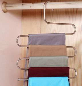 Byxor Hanger Multifunktion Pants Closet Belt Holder Rack Stype Foldbar Garderob Hanging Bags Socks Organizer5591462