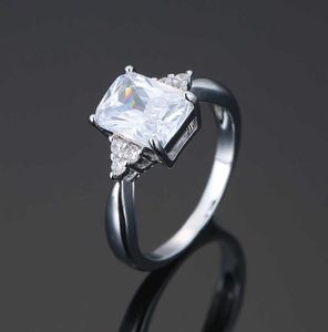 Ring Square Style Simple Classic Copper med Zircon Color Refraction for Women21152776366618