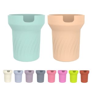 Wholesale! 10 Colors 40oz ECO Friendly Cup Sleeve Silicone Reusable Tumbler Bottom of Boot Cup Suit For All 40oz Tumblers LG29