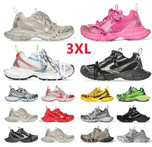 Designers Casual Shoes Track 3XL Sneakers Womens Mens Trainers Paris Triple White Black Pink Grey Beige Orange Blue Platform 3XL Sport Sneaker 36-46