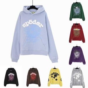 Cheap Wholesale Spider Hoodies Sp5der Young Thug 555555 Angel Pullover Pink Red Hoodie Hoodys Pants Men Sp5ders Printing Sweatshirts Top quality Many Colors 4J9O