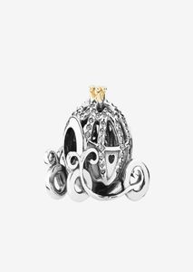Autentyczny 925 Akcesoria do biżuterii srebrnej srebrnej uroków z oryginalnym pudełkiem do dyni koralików samochodowych Bransoletka DIY Charms1893707