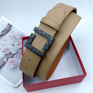 Luxury Mens Belt Designer Belt For Women 3.8 Cm Letter Solid Color Zinc Alloy Buckle Men Belt Fashionable Versatile Variety Of Styles Ceinture
