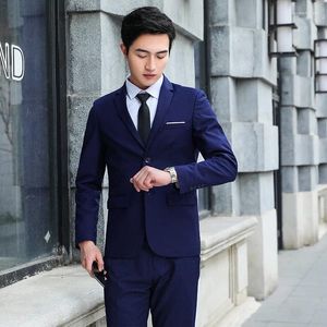 Ternos masculinos 2023Boutique High-end Smart Slim Gentleman Fashion Jacket Business Britânico Vestido Formal Versão Coreana de