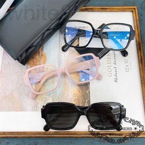 Sunglasses designer brand chanenel has the same personalized sunglasses large frame flat light mirror and small face display sunglasses for women