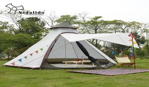 Yeni Varış 34 Kişi Kullanın Ulterlarge Ultralight Alüminyum Kutuplar Su Geçirmez Teepee Çadırı Büyük Çabuk Güneş Barınağı19554042