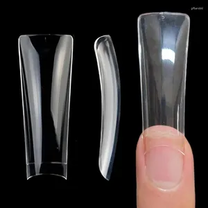 False Nails 110pcs XXL Duck Extra långt halva täckning Artificiella nagelips för UV Gel Extension Diy Salon med Box Manicure Tools