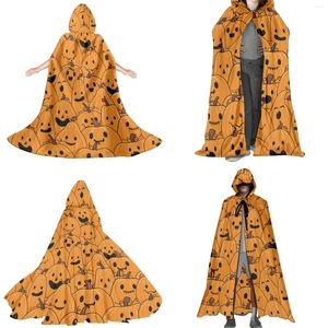 Men's Trench Coats Hooded Cloak With Evil Smile Design For Kids And Adults Halloween Costume Parent-Child Shawl Cosplay Coat Birthday Party