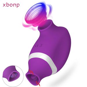 Vibrators Strong suction vibrator for women with tongue Nipple Clitoris cup oral sex vacuum stimulation female adult toy 231213