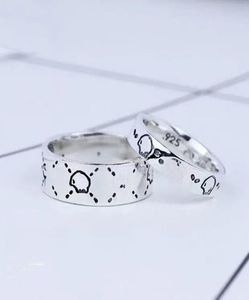 Women Designer Ring for Man Fashion Skull Letter G Fine Silver Luxury Rings with Box Jewelry Sapee3286653