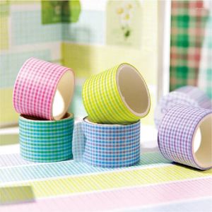 Geschenkpapier, Gitter, klein, durchsichtig, Serie Washi Masking Tape Set, Junk-Tagebuch, DIY, Sammelalbum, Memo, Handbuch, Bastelmaterialien, Kunst, dekoratives Zubehör