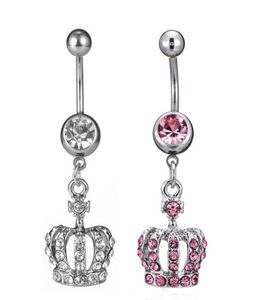 D0698 CROWN BELLY RING 14GA 10 MM Length01234567897709153