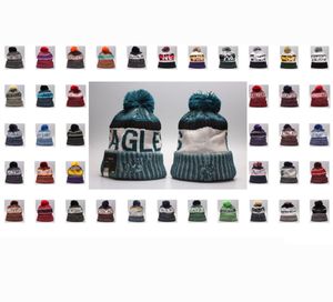 2020 Skull Caps New Beanie With Pom Pom Beanies Hip Hop Caps Embroidery Sports Hats Custom Warm Knitted Cap Mens Womens High quali2273805