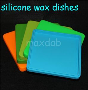 boxes large pad Silicone Container Nonstick Jar Wax Bho Oil Mixed color 200ml silicone dishes For DHL6439834