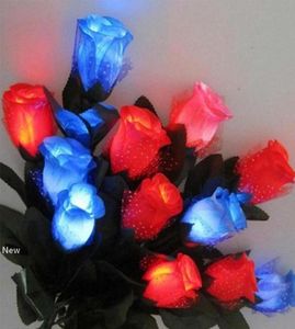 LED Light Up Fose Flower Walentynki Dzień Dzień Luminous Rose Wedding Glow Rose Walentynki Róże RRA26439267599