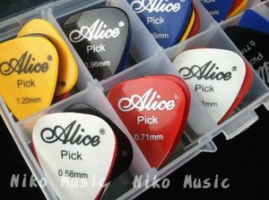 Alice 50st Acoustic Electric Guitar Picks Plectrums1 Plastic Picks Box Case 8755549