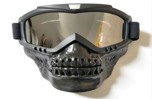 Skull Skidglasögon masker avtagbar snowboard -glasögon vindtät ridning snö snöskoterglasögonglasögon roliga skidglasögon oculos15540009