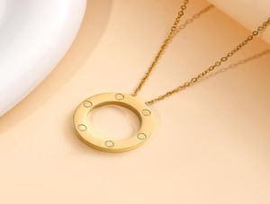 High Edition Designer Jewelry Love Necklace for Women Girls 316l Titanium Steel Slide Pendant Neckalce Collars Collier Femme Class5601772