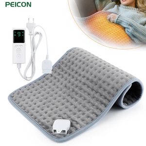 Electric Blanket Heating Pad Electric Heating Blanket Mat for Bed Sofa Foot Hand Abdomen Winter Warmer Washable Thermal Blankets Heat Pad 58*29CM 231212