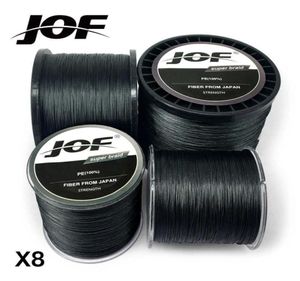 Jof 8 Strands 1000M 500M 300M PE LIDE Black Fishing Line Tresse Peche Saltwater Weave Super Strong 2106096815968