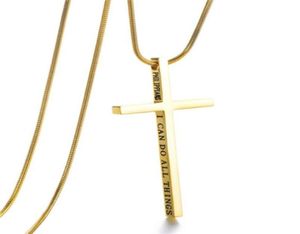 Charms enkelhet Rostfritt stål hänge halsband 4:13 Titansmycken för män och kvinnor 3 färger2368505