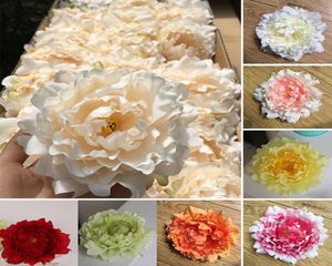 DIY 15cm konstgjorda blommor Silk Peony Flower Heads Wedding Party Decoration Supplies Simulation Fake Flowers Head Home Decoration7473686