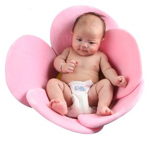 Bathing Tubs Seats born Original Floral Bathroom Seat Super Soft Plush Sink Bathtub Warm Cozy Soft For 0-6 Months 231212