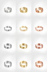 Liebesschraubenring Mens Rings Klassische Luxusdesigner Schmuck Frauen Titanium Stahllegierung Goldplated Gold Silber Rose nie verblassen nicht 9439832