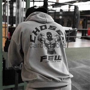 Felpe con cappuccio da uomo Felpe da uomo Palestre invernali Felpa con cappuccio in cotone Fitness Bodybuilding Felpa Giacca alta tasche a marsupio Marchio di qualità Felpa con cappuccio Abbigliamento J231213