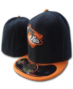 Męskie Cap Orioles Baseball Hat Hafted Logo Pełne zamknięte czapki Out Out Door Mase Bones unisex254o7364589