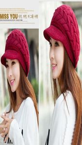 mix 8 color Elegant Warm in winter Women Knitted Hats Blending Rabbit Fur Cap Autumn Winter Ladies Female Fashion Beret Hat1348729